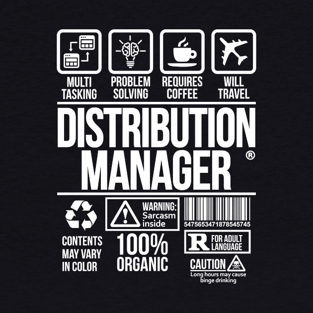 Distribution manager T-shirt | Job Profession | #DW by DynamiteWear